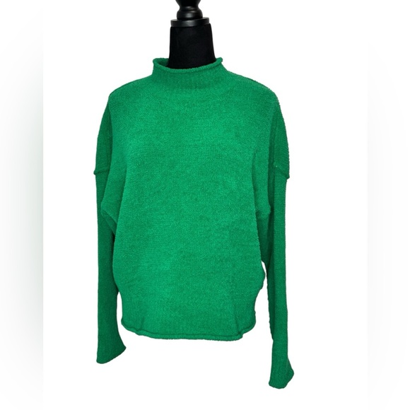 525 America Mock Neck Sweater Green - Picture 2 of 9